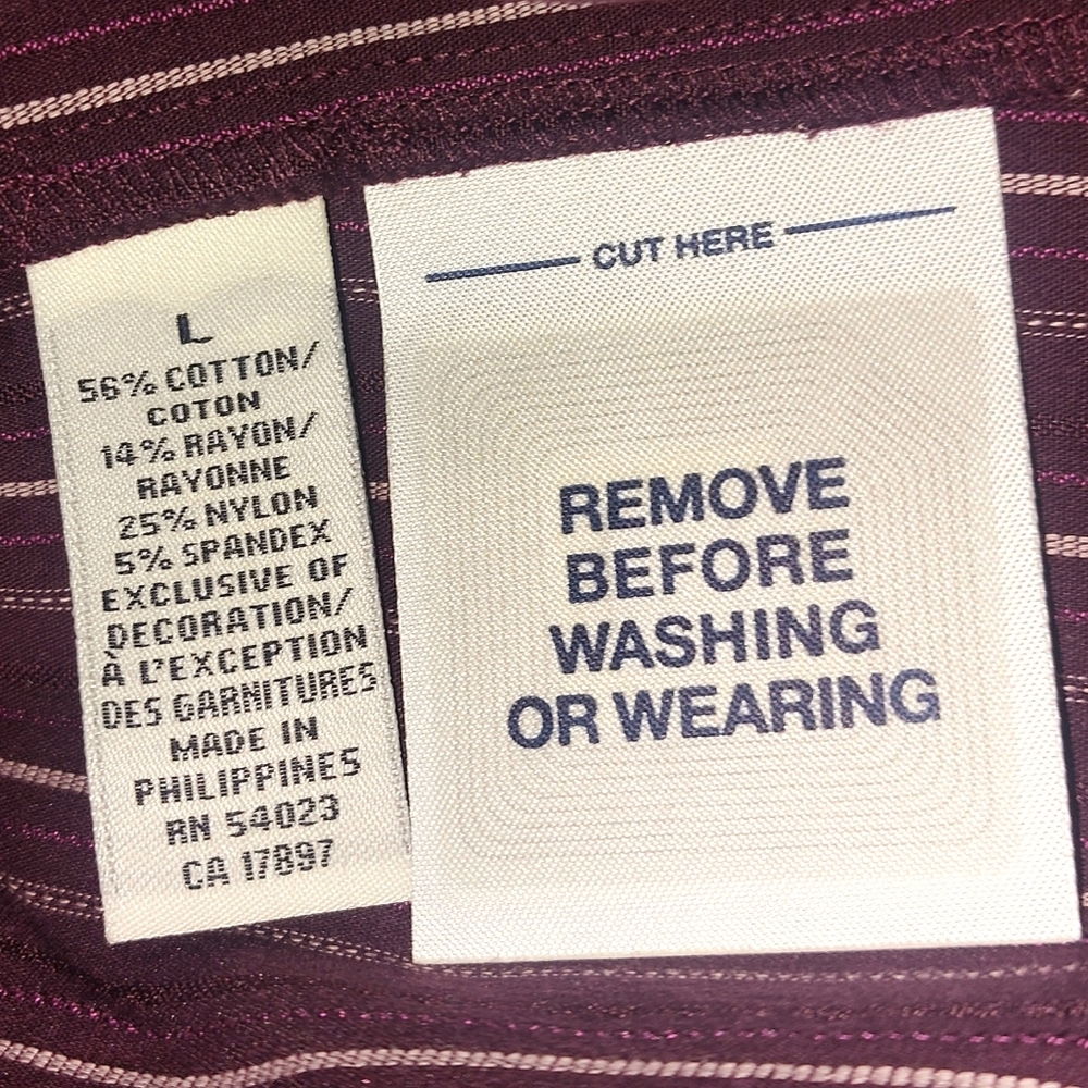 π·3/$20π·NWT Old Navy Perfect Fit Stretch Button-Down 3/4 Sleeve Blouse - Picture 5 of 5
